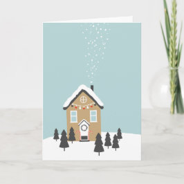 Het Wenskaart van Kerstmis "van het Huis van de Feestdagen Kaart