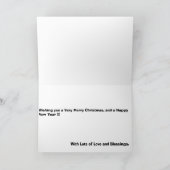 Het Wenskaart van Kerstmis van het Ijs van de rijp Feestdagen Kaart (Binnen)