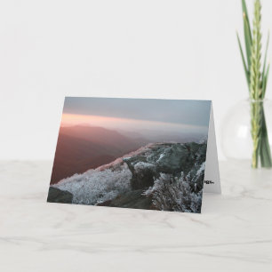 Het Wenskaart van Kerstmis van het Ijs van de rijp Feestdagen Kaart