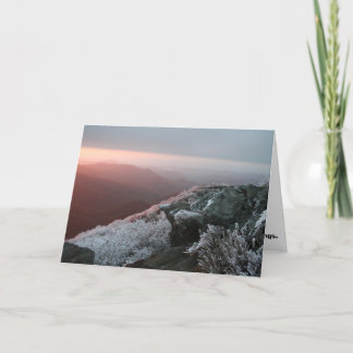 Het Wenskaart van Kerstmis van het Ijs van de rijp Feestdagen Kaart