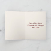 Het Wenskaart van Kerstmis van het Paard van het Feestdagen Kaart (Binnen)