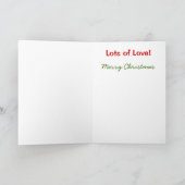 Het Wenskaart van Kerstmis van het vorkbeen & van Feestdagen Kaart (Binnen)