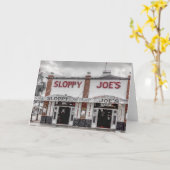 Het Wenskaart van Key West van onzorgvuldige Joe Kaart (Gele Bloem)