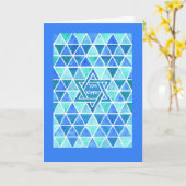 Het Wenskaart van Kippur van Yom - Jodenster Kaart (Gele Bloem)