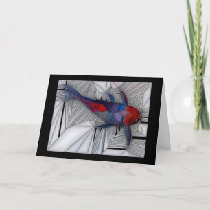 Het Wenskaart van Koi van de Karper (de Stijl van Kaart