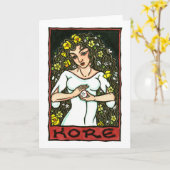 Het Wenskaart van Kore Kaart (Gele Bloem)