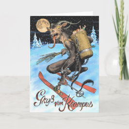 Het Wenskaart van Krampus 2017 Feestdagen Kaart