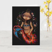 Het Wenskaart van "La Sirena" Kaart (Gele Bloem)