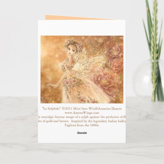 Het Wenskaart van La Sylphide Kaart (Achterkant)