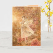 Het Wenskaart van La Sylphide Kaart (Gele Bloem)