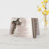 het wenskaart van lords gebed kaart (Gele Bloem)