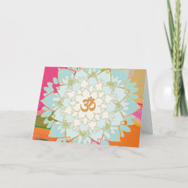 Het Wenskaart van Lotus Mandala Kaart