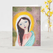 Het Wenskaart van Madonna Kaart (Gele Bloem)