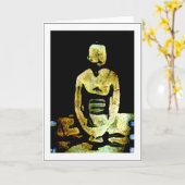 Het Wenskaart van Maharshi Kaart (Gele Bloem)