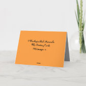 Het Wenskaart van Menorah van Thanksgivukkah Feestdagen Kaart (Achterkant)