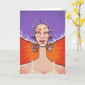 Het wenskaart van misser Cherry Kaart (Gele Bloem)