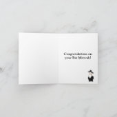 Het wenskaart van Mitzvah van de knuppel - Joods Kaart (Binnen)