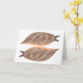 Het Wenskaart van naaktslakken Kaart (Gele Bloem)