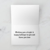 Het Wenskaart van Noel Feestdagen Kaart (Binnen)