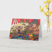 Het wenskaart van Opdrachten San Antonio Kaart (Gele Bloem)