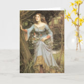 Het Wenskaart van Ophelia Kaart (Gele Bloem)