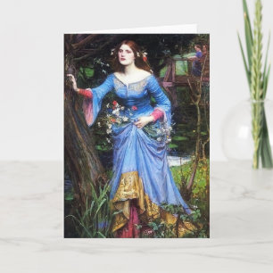 Het Wenskaart van Ophelia van Waterhouse Kaart