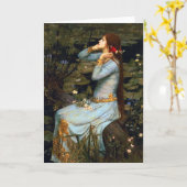 Het Wenskaart van Ophelia van Waterhouse Kaart (Gele Bloem)