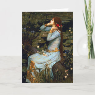 Het Wenskaart van Ophelia van Waterhouse Kaart