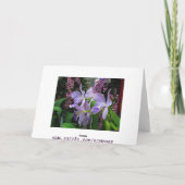 Het Wenskaart van orchideeën Kaart (Achterkant)