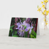 Het Wenskaart van orchideeën Kaart (Gele Bloem)