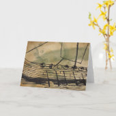 Het Wenskaart van Ormen Lange van het Schip van Kaart (Gele Bloem)