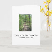 Het wenskaart van overgangen kaart (Gele Bloem)