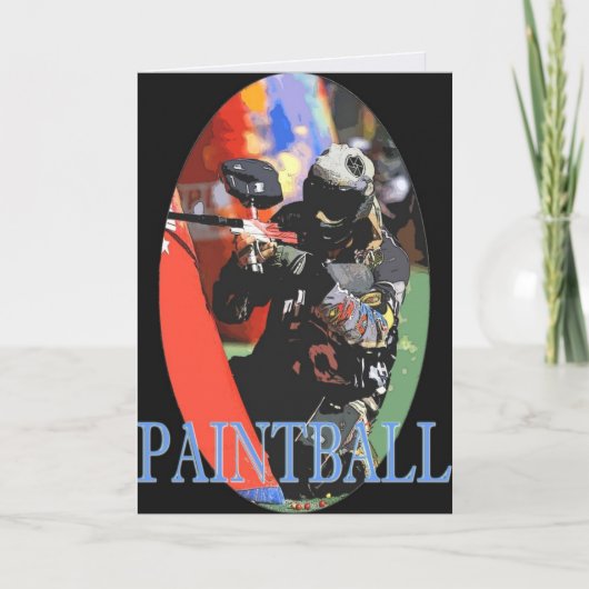 Het Wenskaart van Paintball Kaart (Voorkant)