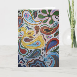 Het Wenskaart van Paisley Kaart