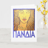 Het Wenskaart van Pandia Kaart (Gele Bloem)