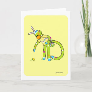 Het Wenskaart van Pasen Bunkey Feestdagen Kaart