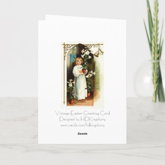 Het Wenskaart van Pasen Feestdagen Kaart (Achterkant)