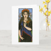 Het Wenskaart van Persephone Kaart (Gele Bloem)