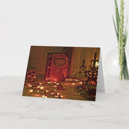 Het Wenskaart van Pocus Halloween van Hocus Kaart (Voorkant)