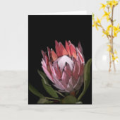 Het Wenskaart van Protea Kaart (Gele Bloem)