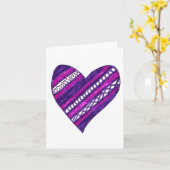 Het Wenskaart van Purple Heart Kaart (Gele Bloem)