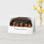 Het wenskaart van Ridgeback van Rhodesian - word Kaart (Gele Bloem)