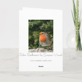 Het Wenskaart van Robin van Kerstmis Feestdagen Kaart (Achterkant)