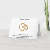 Het Wenskaart van Rumi van de "binnenMuziek" Kaart (Achterkant)