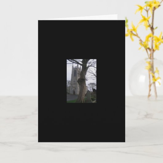 Het Wenskaart van Samhain Kaart (Gele Bloem)