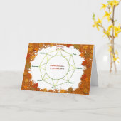 Het Wenskaart van Samhain Kaart (Gele Bloem)