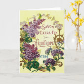 Het Wenskaart van Savon van de heliotroop Kaart (Gele Bloem)