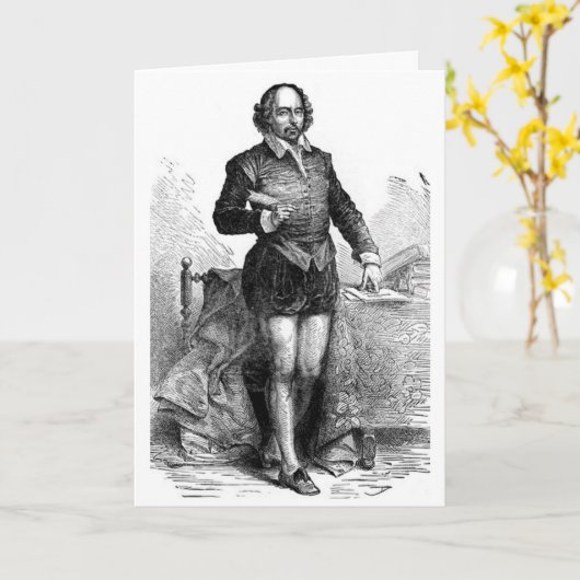 Het Wenskaart van Shakespeare Kaart (Gele Bloem)