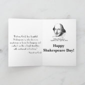 Het Wenskaart van Shakespeare Kaart (Binnen)