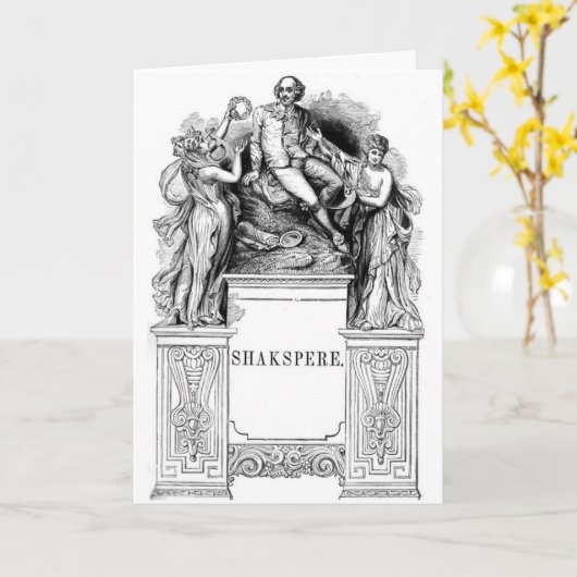 Het Wenskaart van Shakespeare Kaart (Gele Bloem)